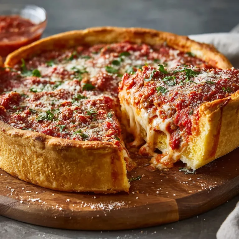 Authentic Chicago-Style Deep-Dish Pizza Recipe