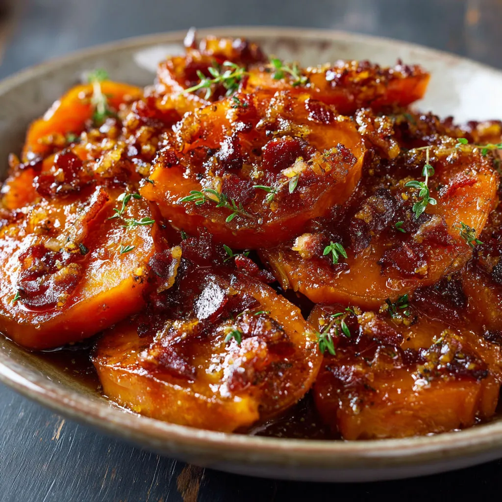 Bacon-Infused Candied Yams Recipe