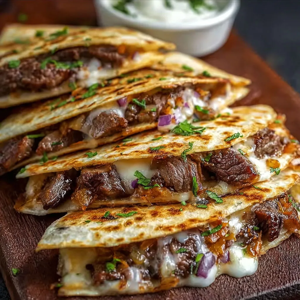 Blackstone Steak and Cheese Quesadillas Recipe