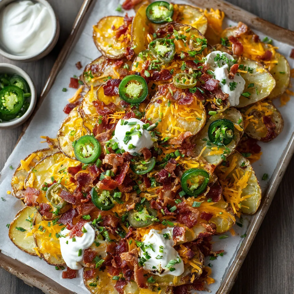 Cheddar Bacon Irish Nachos Recipe
