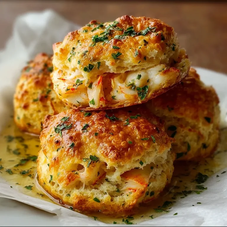 Cheddar Bay Biscuits with Crab Filling