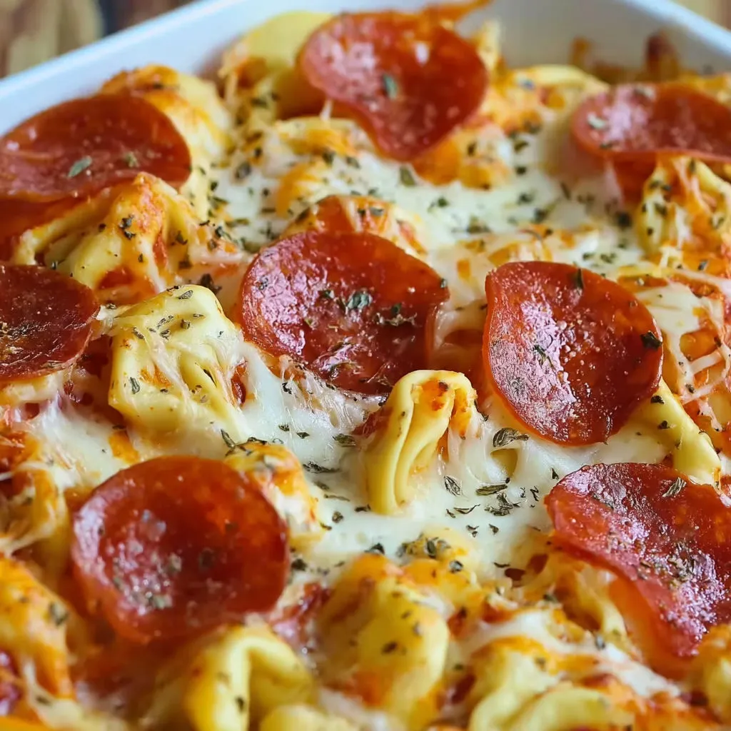 Cheese Tortellini Pepperoni Pizza Recipe