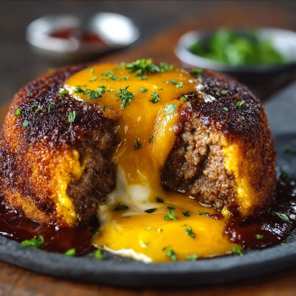 Cheeseburger Lava Cake: Delicious and Savory Recipe