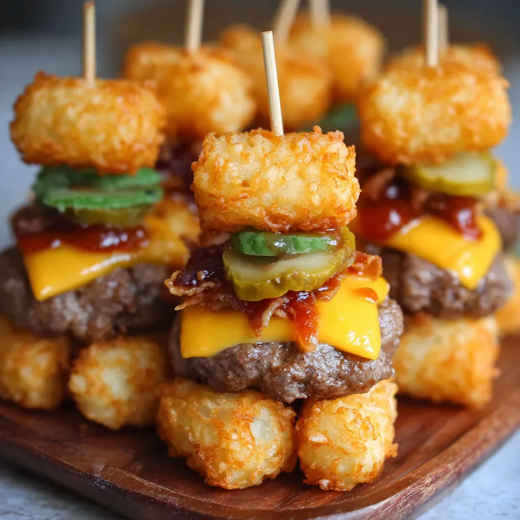 Cheeseburger Tater Tot Bites: Mini and Delicious