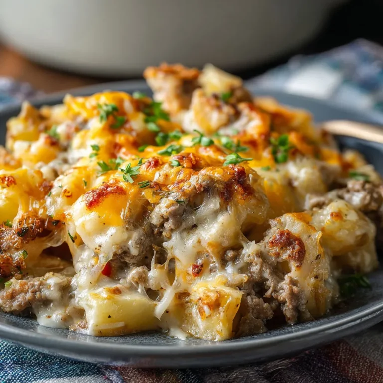 Cheesesteak Potato Casserole: Slow Cooker Recipe