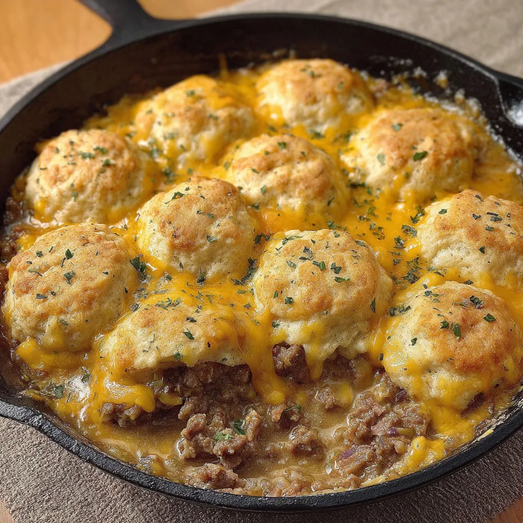 Cheesy Cheddar Hamburger Casserole Recipe