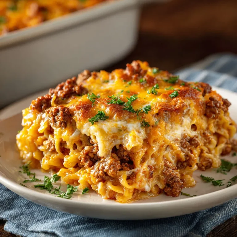 Cheesy Hamburger Casserole: Easy and Delicious Recipe