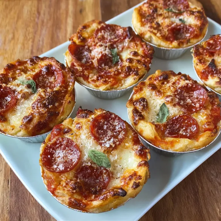 Cheesy Mini Pizza Pot Pies Recipe