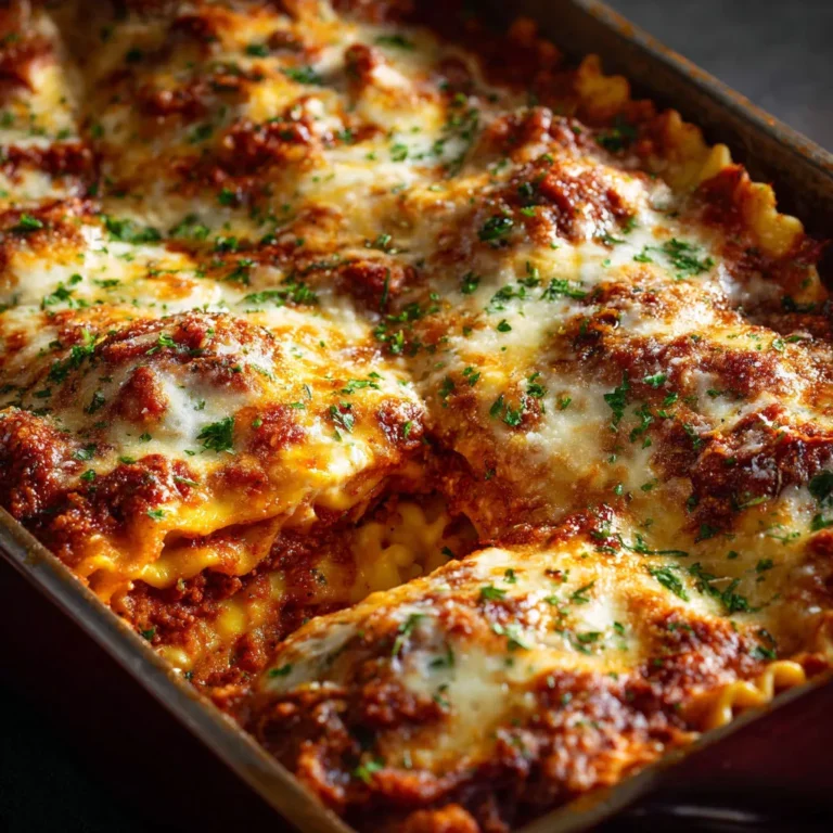 Cheesy Ravioli Lasagna Bake
