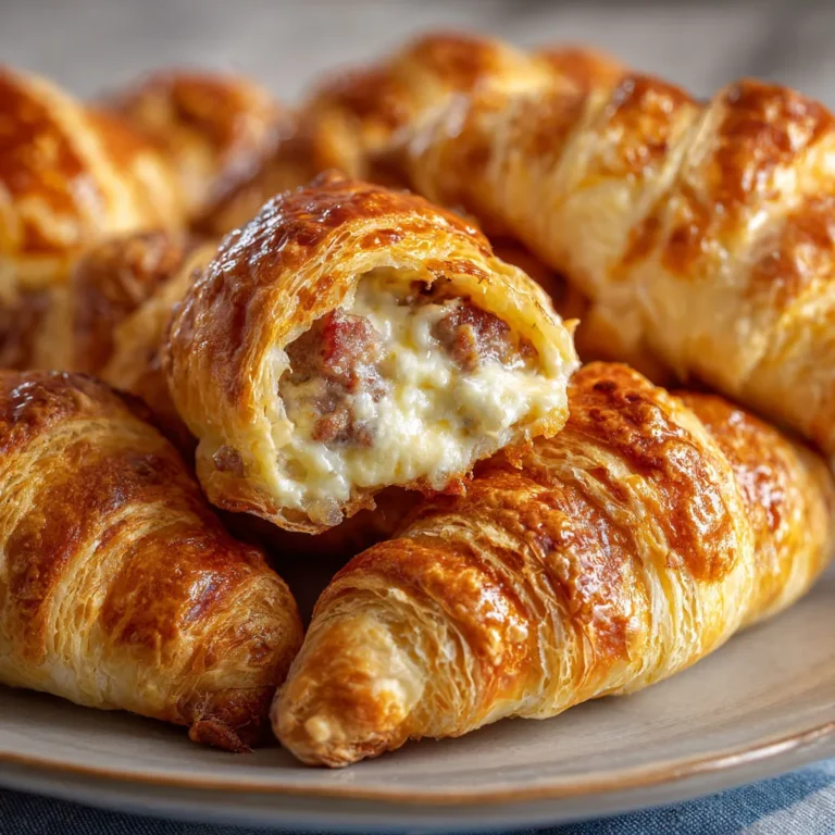 Cheesy Sausage Stuffed Crescent Rolls