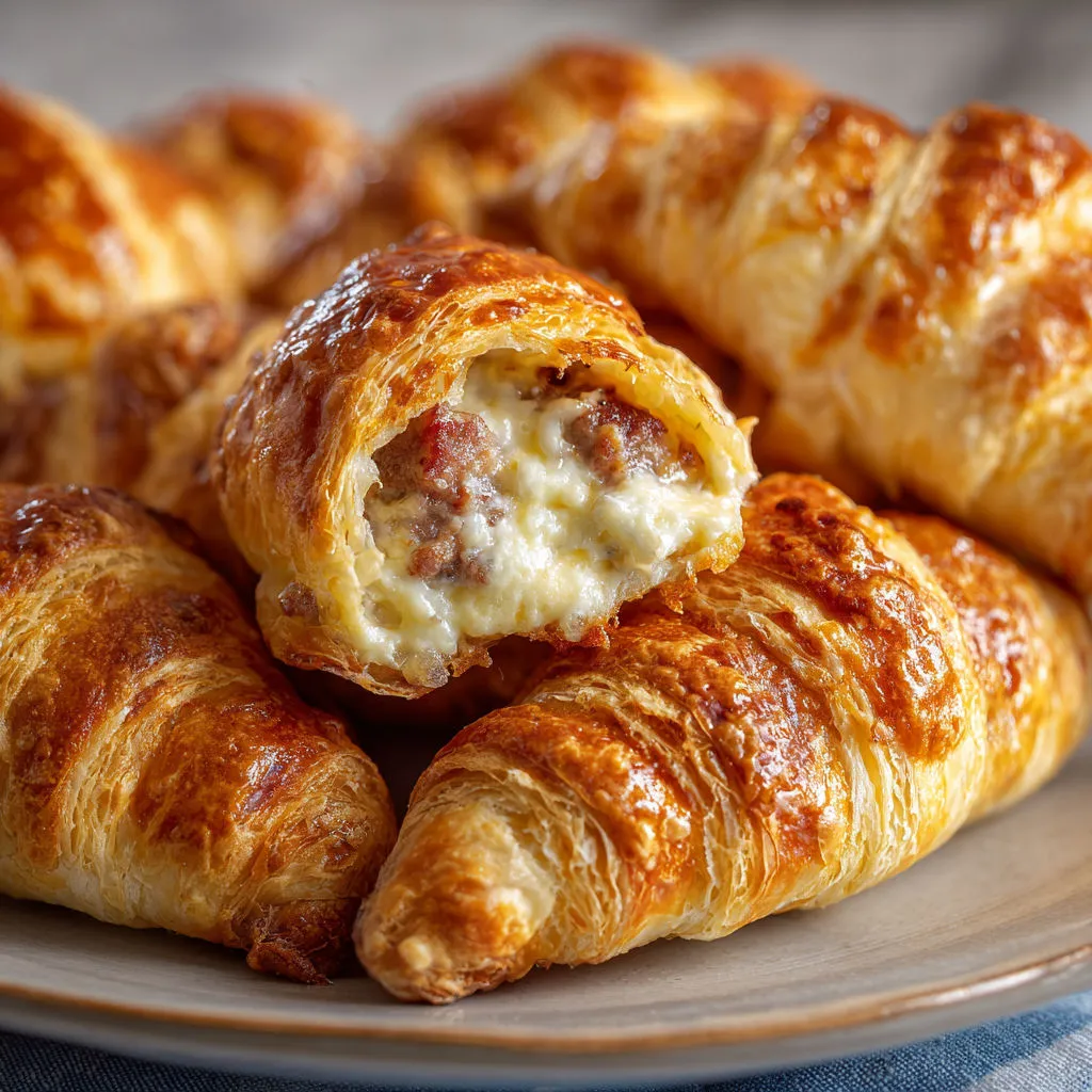 Cheesy Sausage Stuffed Crescent Rolls