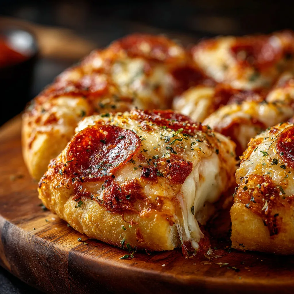 Cheesy Stuffed Crust Pizza Bites