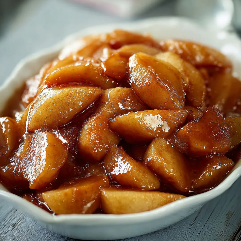 Cinnamon-Spiced Slow Cooker Fried Apples Recipe