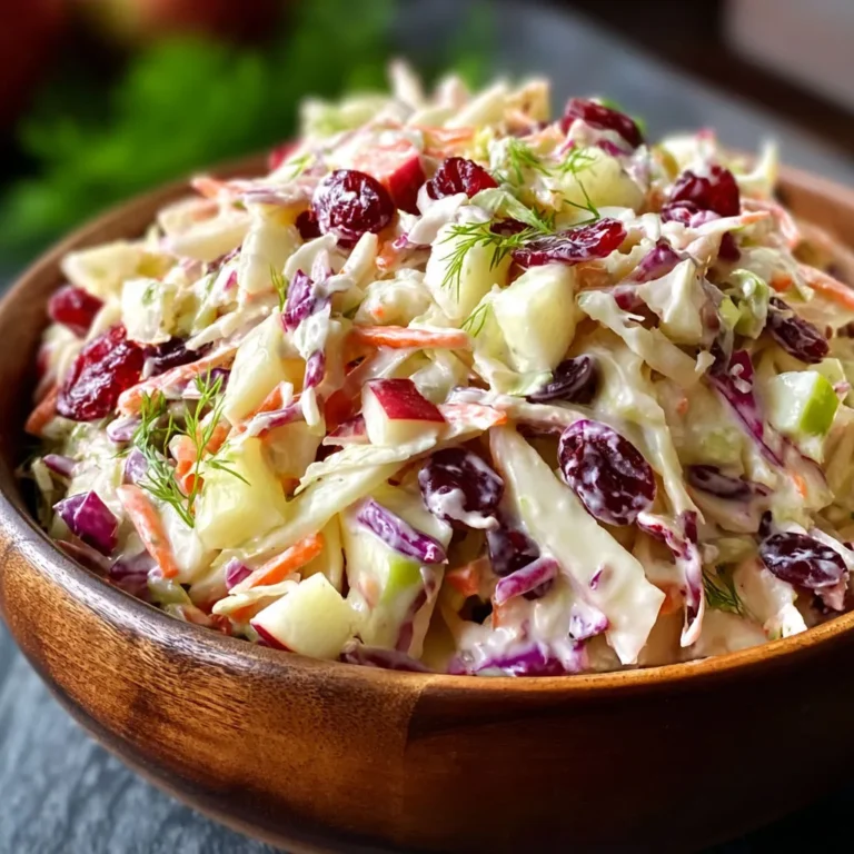 Cranberry Apple Coleslaw Recipe: Tangy and Refreshing!