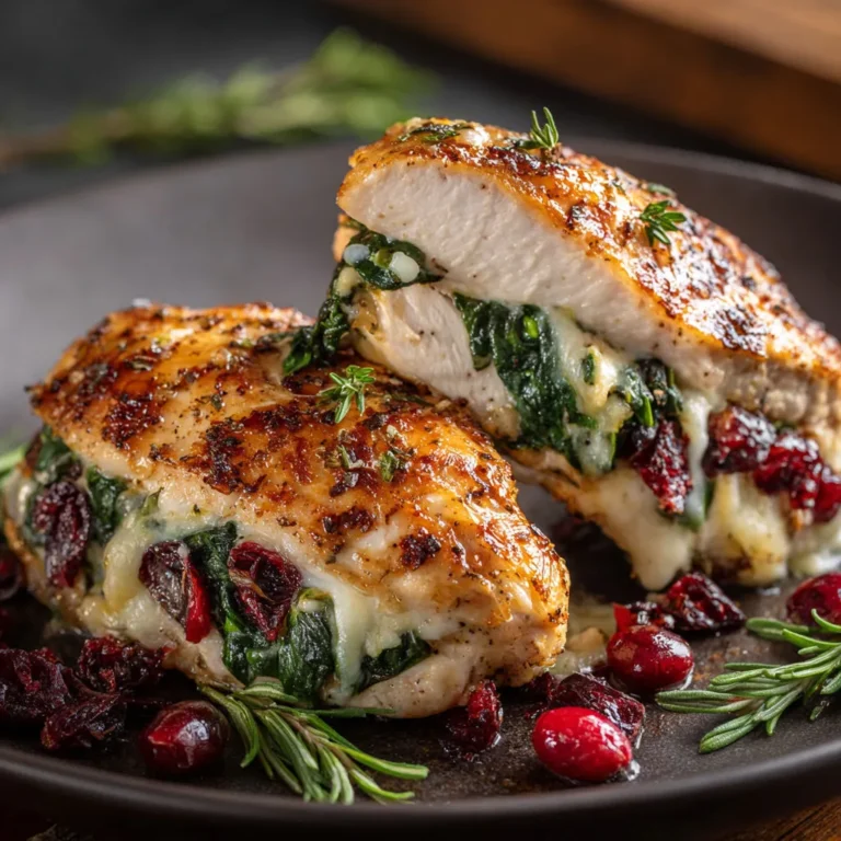 Cranberry Spinach Brie Chicken: Delicious Recipe!