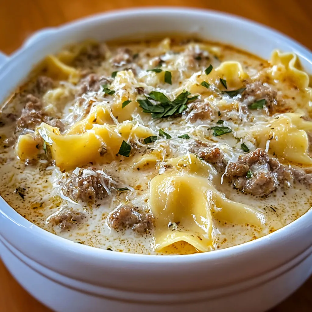 Creamy Alfredo Lasagna Soup Recipe