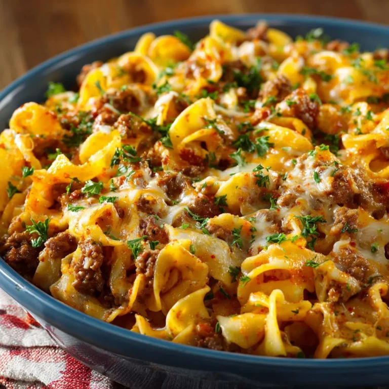 Creamy Beef Casserole with Sour Cream - Delicious Recipe