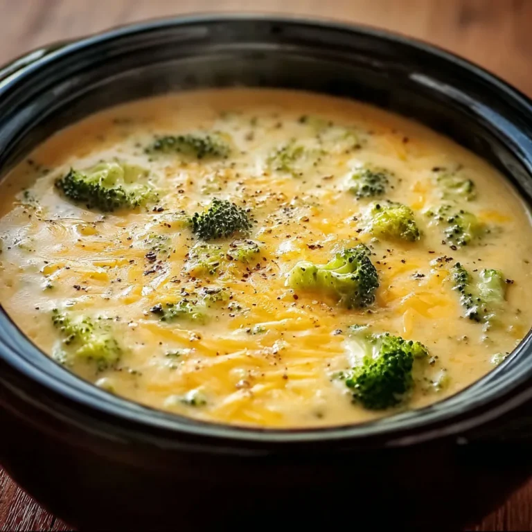 Creamy Broccoli Cheese Soup: Crock Pot Recipe