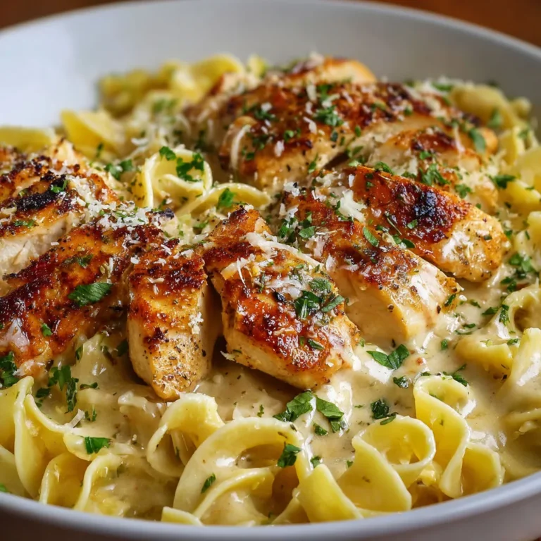 Creamy Buttered Noodles with Savory Chicken