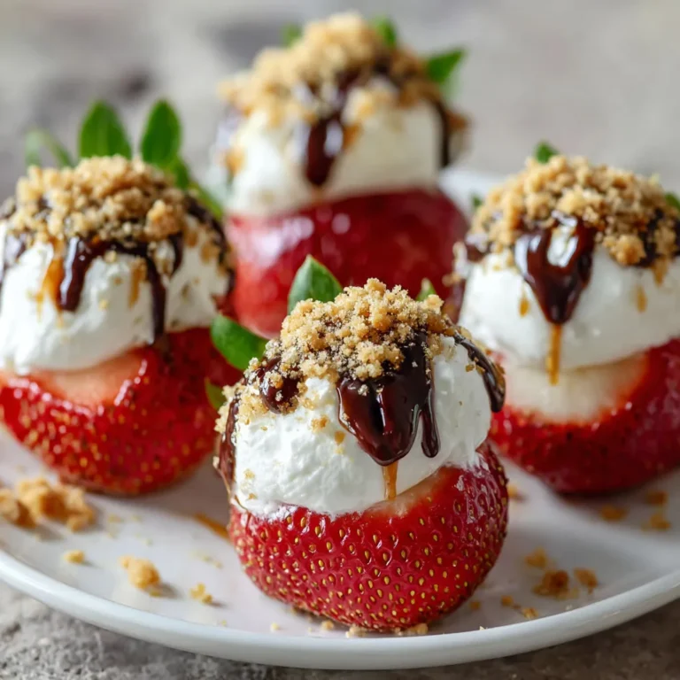 Creamy Cheesecake Stuffed Strawberries Recipe