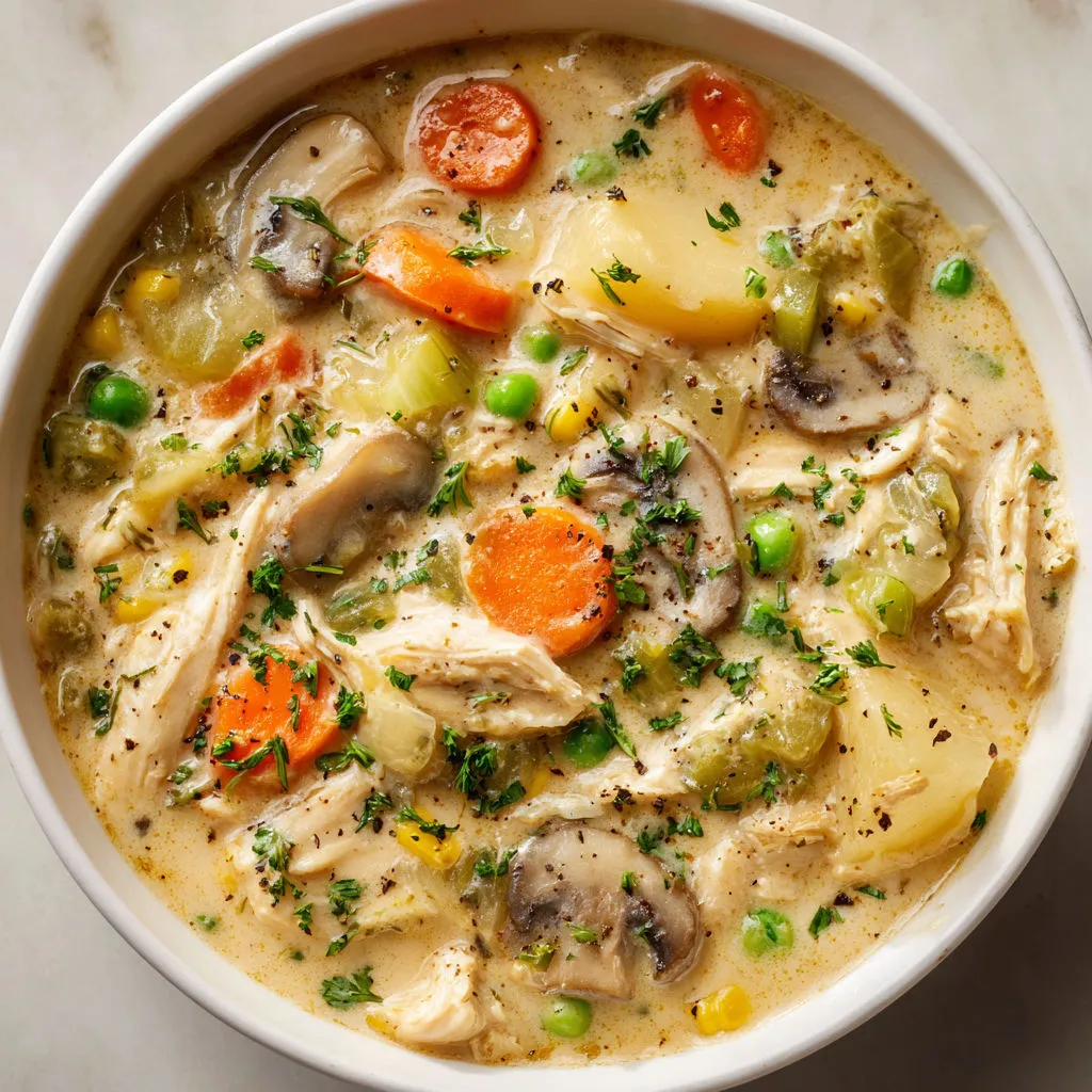 Creamy Chicken Pot Pie Soup Recipe