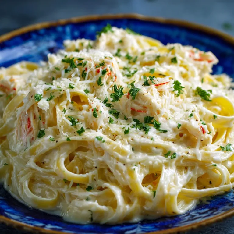 Creamy Crab Fettuccine Alfredo: Delicious Seafood Pasta Recipe