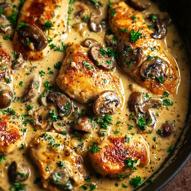 Creamy Dijon Mushroom Chicken Recipe