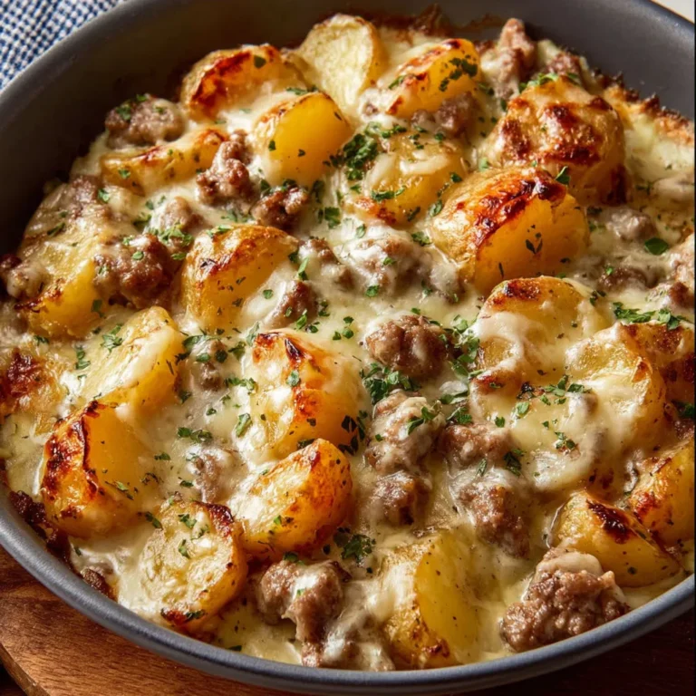 Creamy Meat and Potato Skillet Recipe