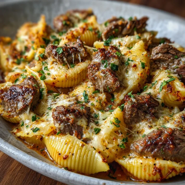 Creamy Paprika Steak Pasta Shell Recipe