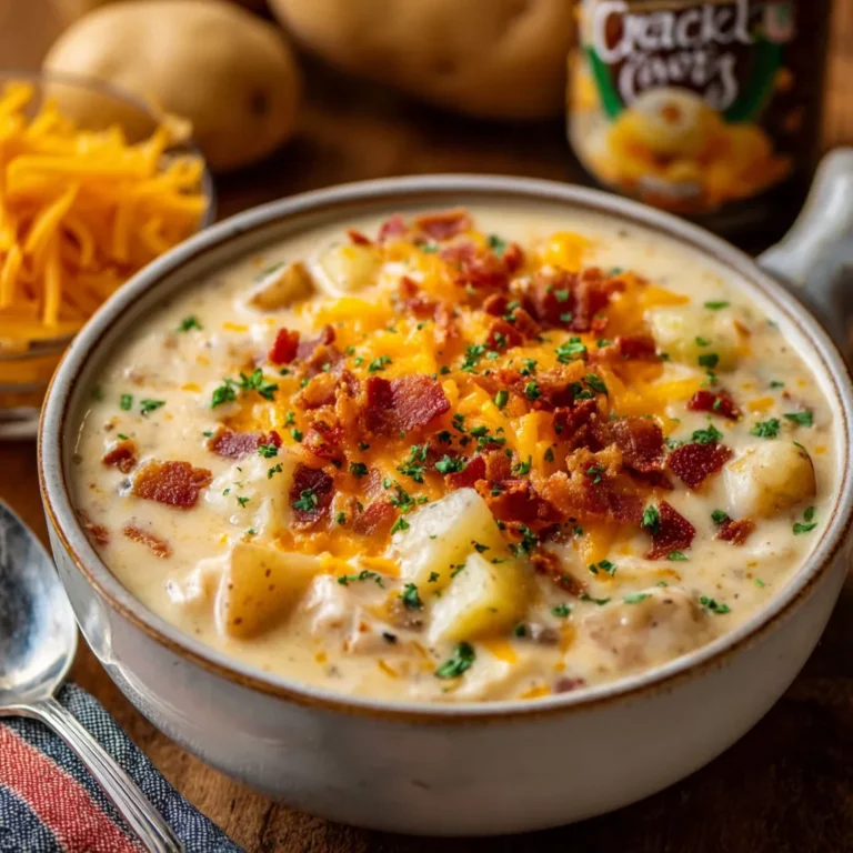 Creamy Slow Cooker Loaded Potato Soup