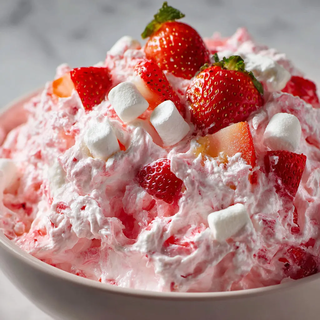 Creamy Strawberry Fluff Salad Recipe