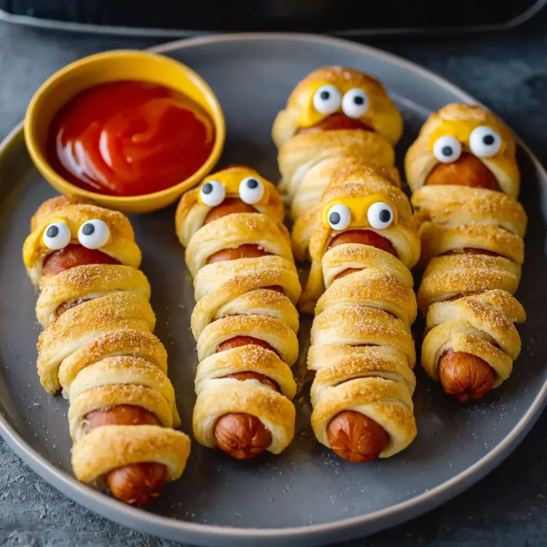 Crispy Air Fryer Mummy Dogs Recipe