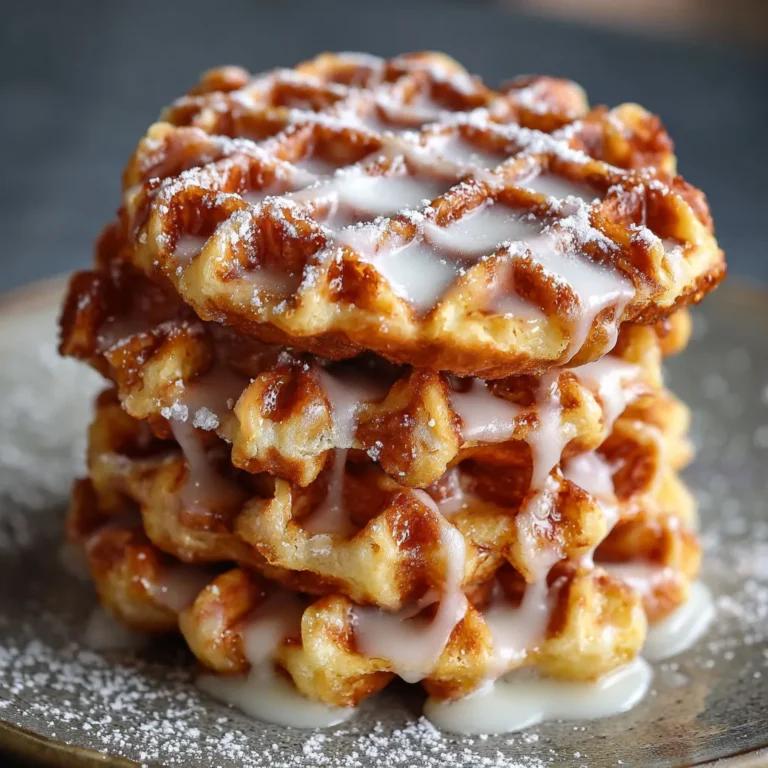 Crispy Apple Fritter Waffle Donuts