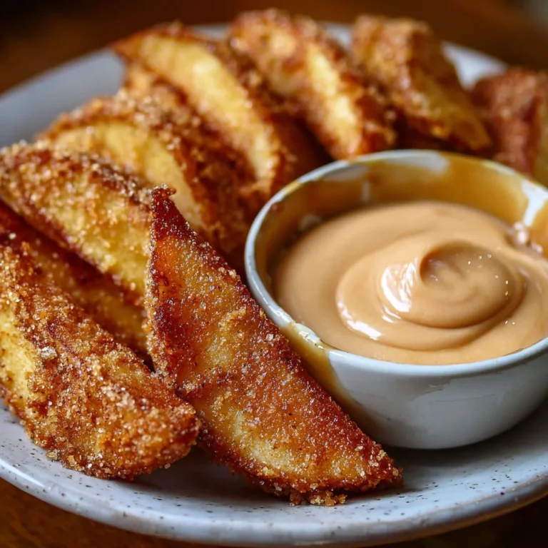 Crispy Caramel Apple Wedges: Air Fryer Recipe