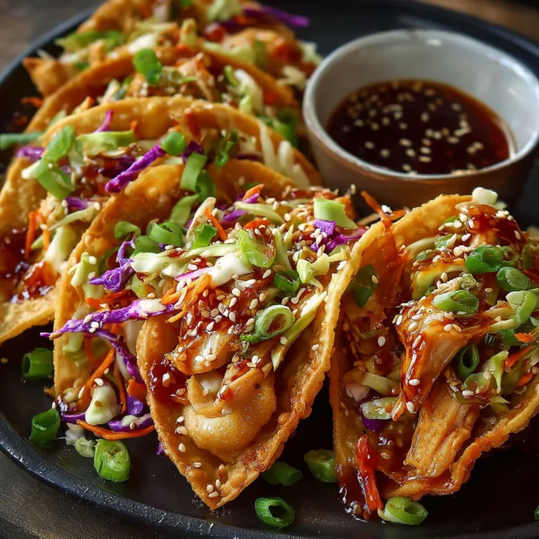 Crispy Chicken Wonton Tacos: A Delicious Appetizer Recipe