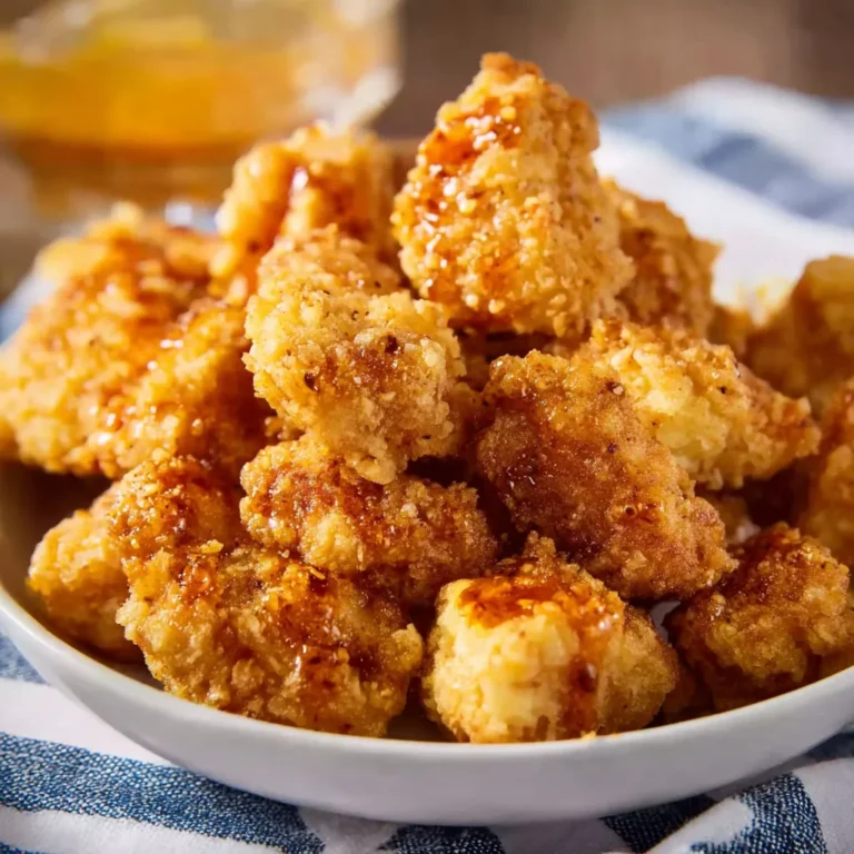 Crispy Hot Honey Popcorn Chicken