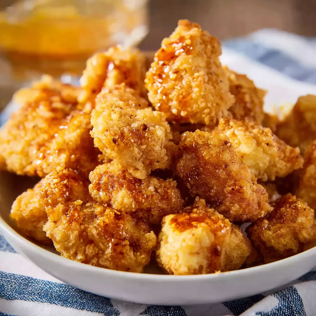 Crispy Hot Honey Popcorn Chicken