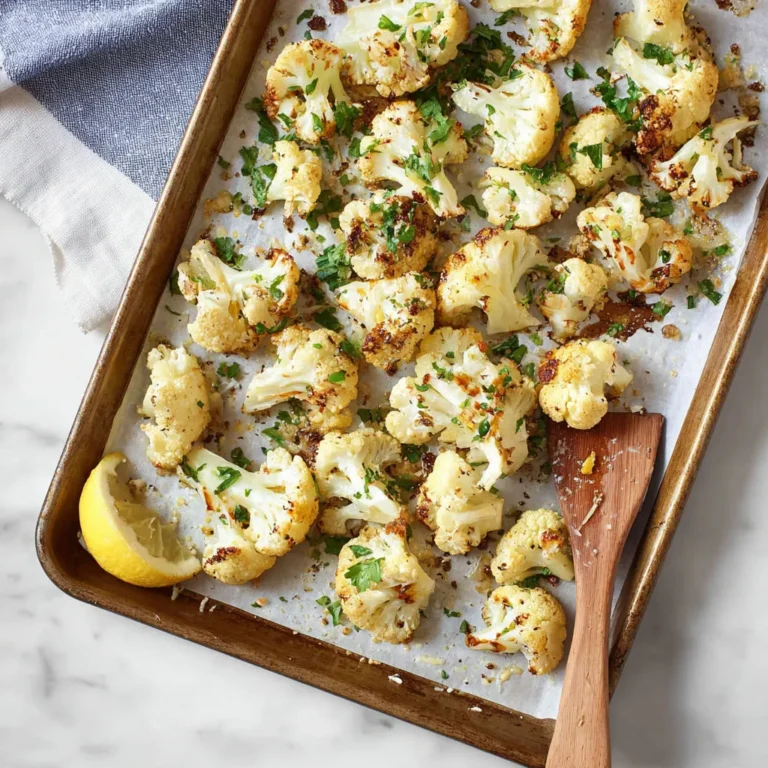 Crispy Roasted Cauliflower with Olive Oil