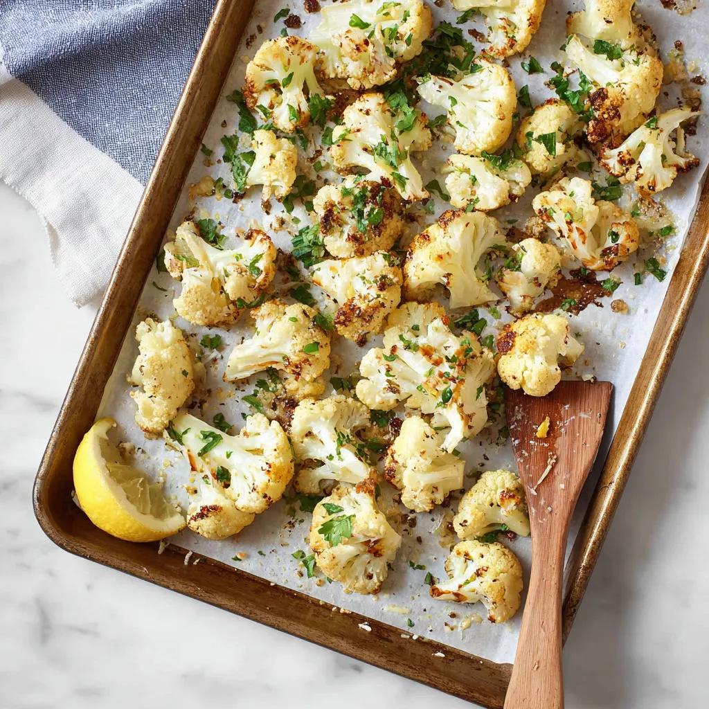 Crispy Roasted Cauliflower with Olive Oil