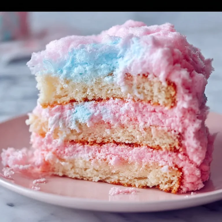 Decadent Cotton Candy Marble Cake Recipe