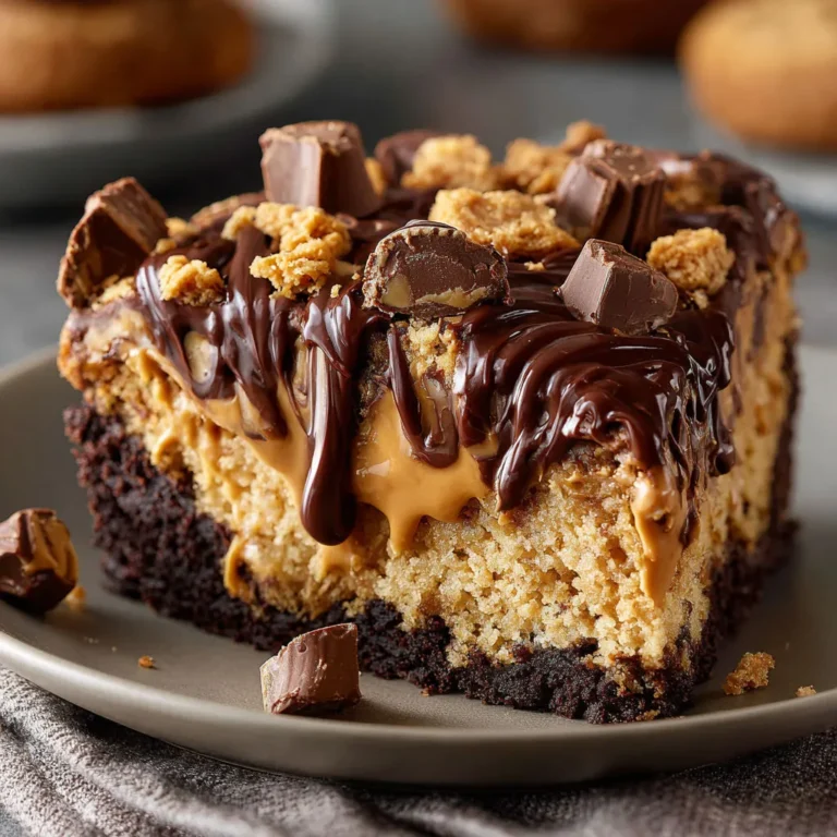 Decadent Reese's Peanut Butter Earthquake Cake
