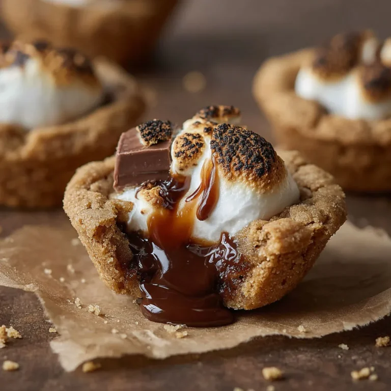 Decadent S’mores Cookie Cups Recipe