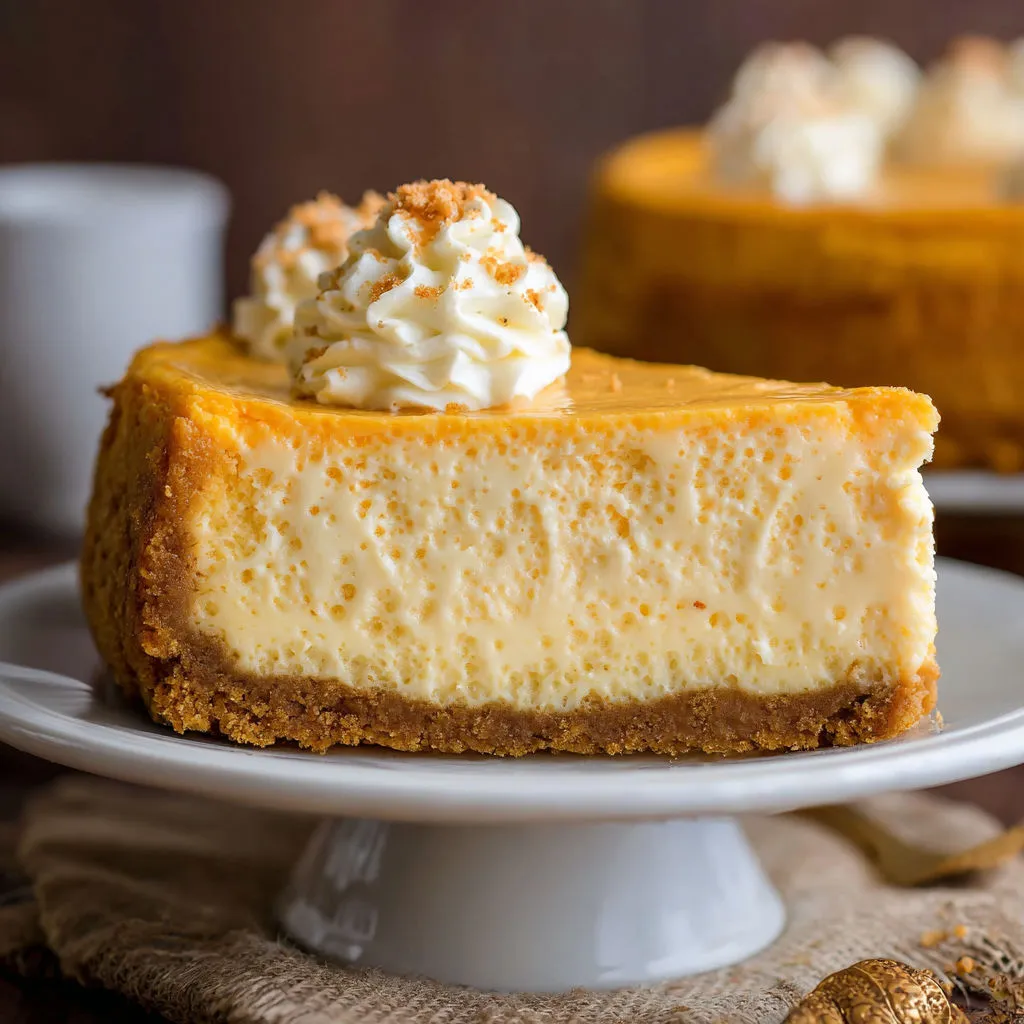 Decadent White Chocolate Pumpkin Cheesecake