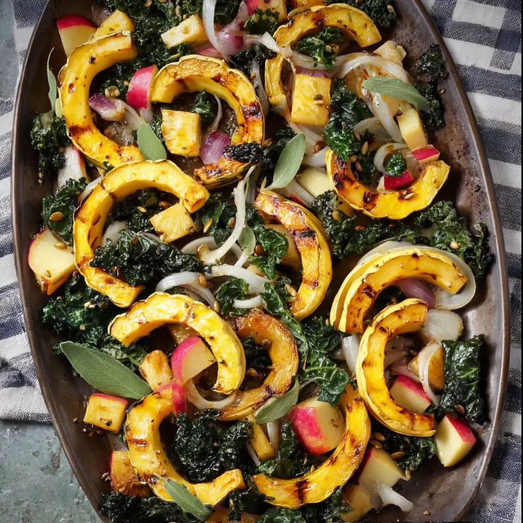 Delicata Squash and Apple Roast