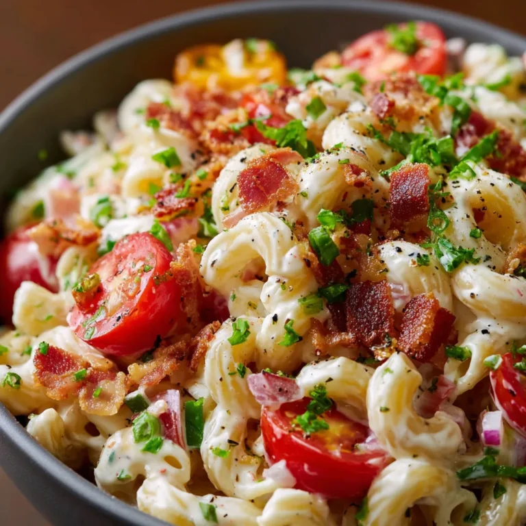 Delicious Bacon BLT Macaroni Salad Recipe