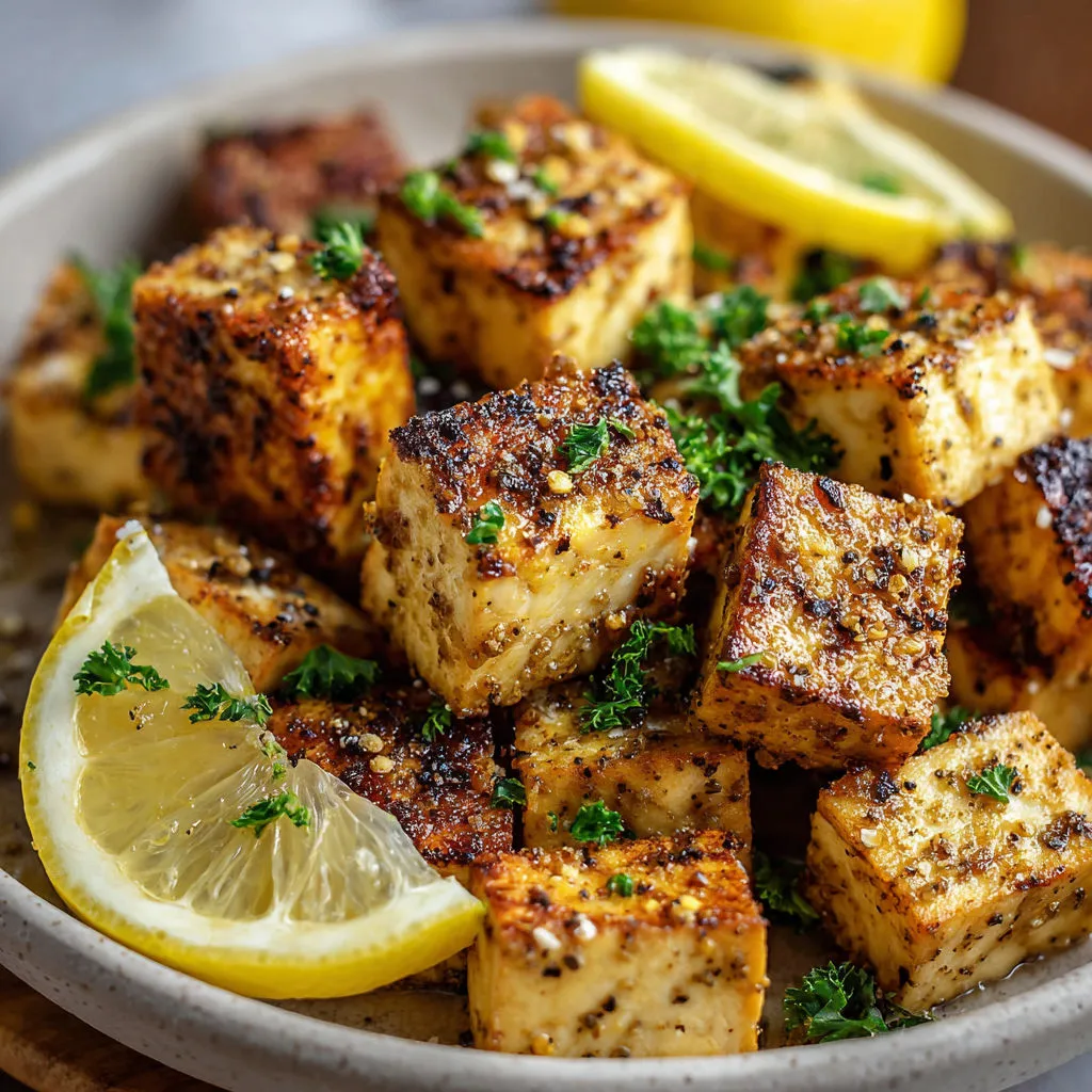 Delicious Baked Lemon Pepper Tofu Recipe