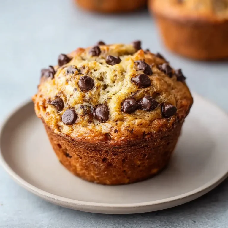 Delicious Banana Chocolate Chip Yogurt Muffins