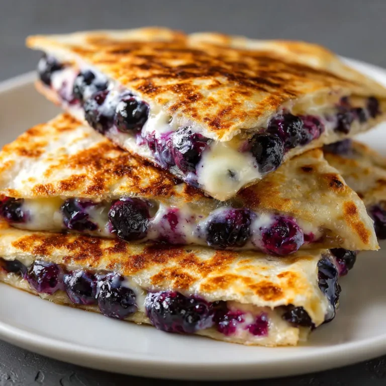 Delicious Blueberry Breakfast Quesadilla Recipe