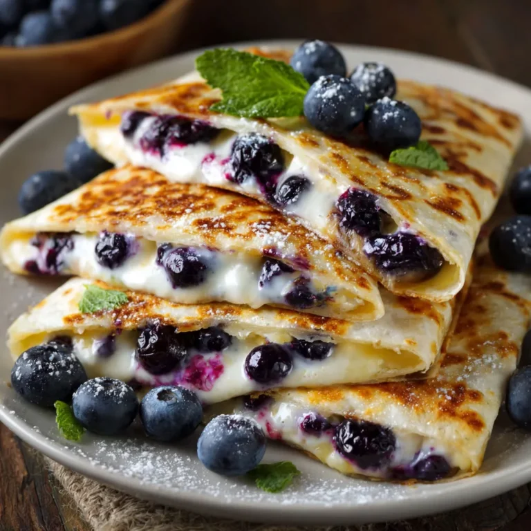 Delicious Blueberry Breakfast Quesadillas: A Sweet Morning Treat