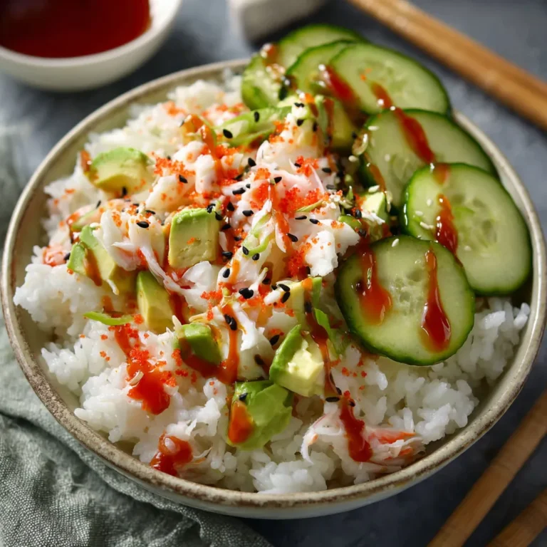 Delicious California Roll Sushi Bowl Recipe
